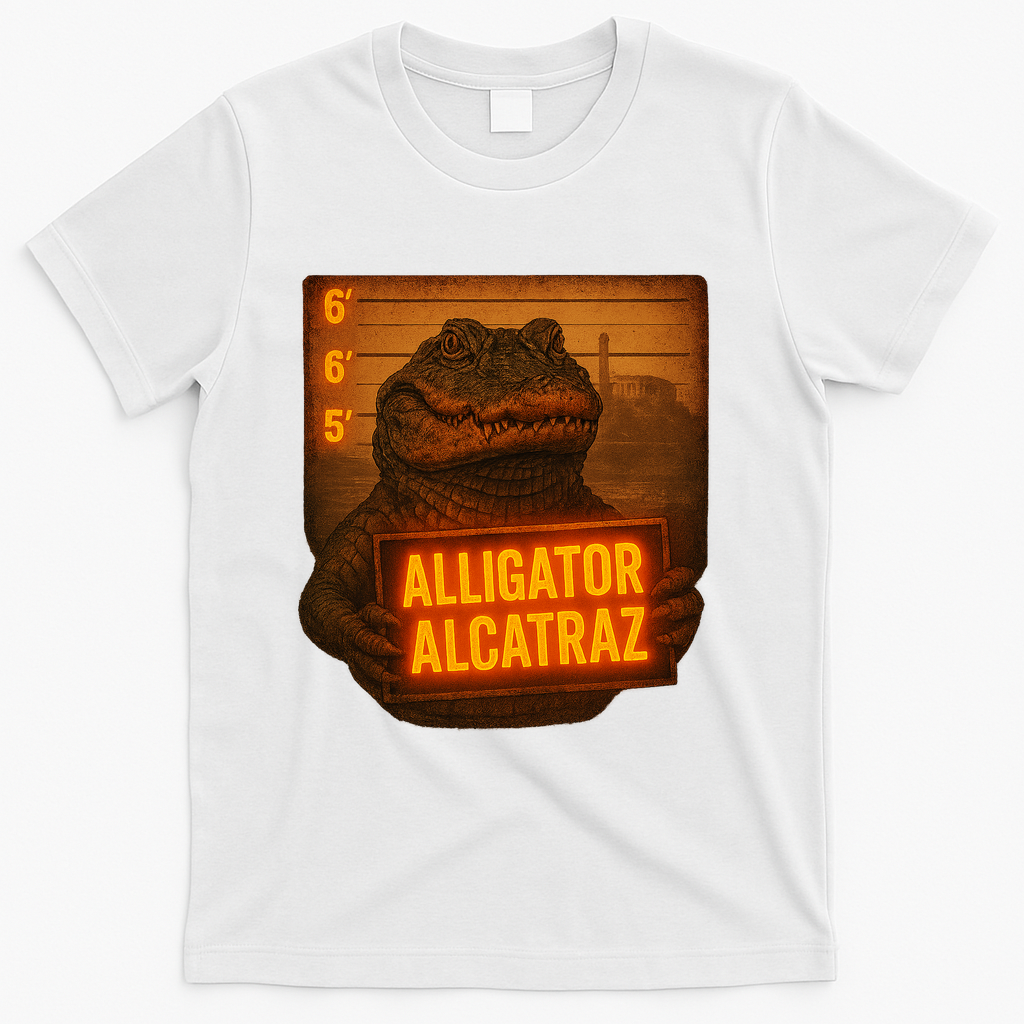 Alligator Alcatraz Limited T-Shirt - White