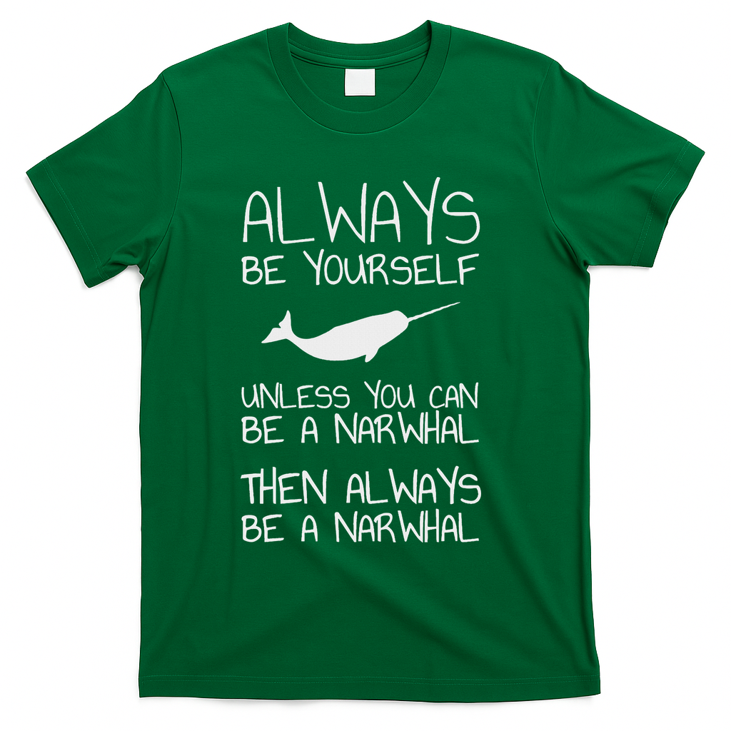 Always Be Yourself Unless You Can Be Narwhal T-Shirt - Green