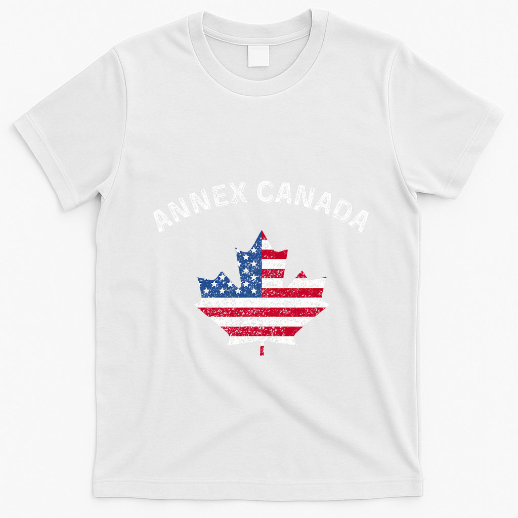 Annex Canada Funny Political Canada 51st State T-Shirt - White