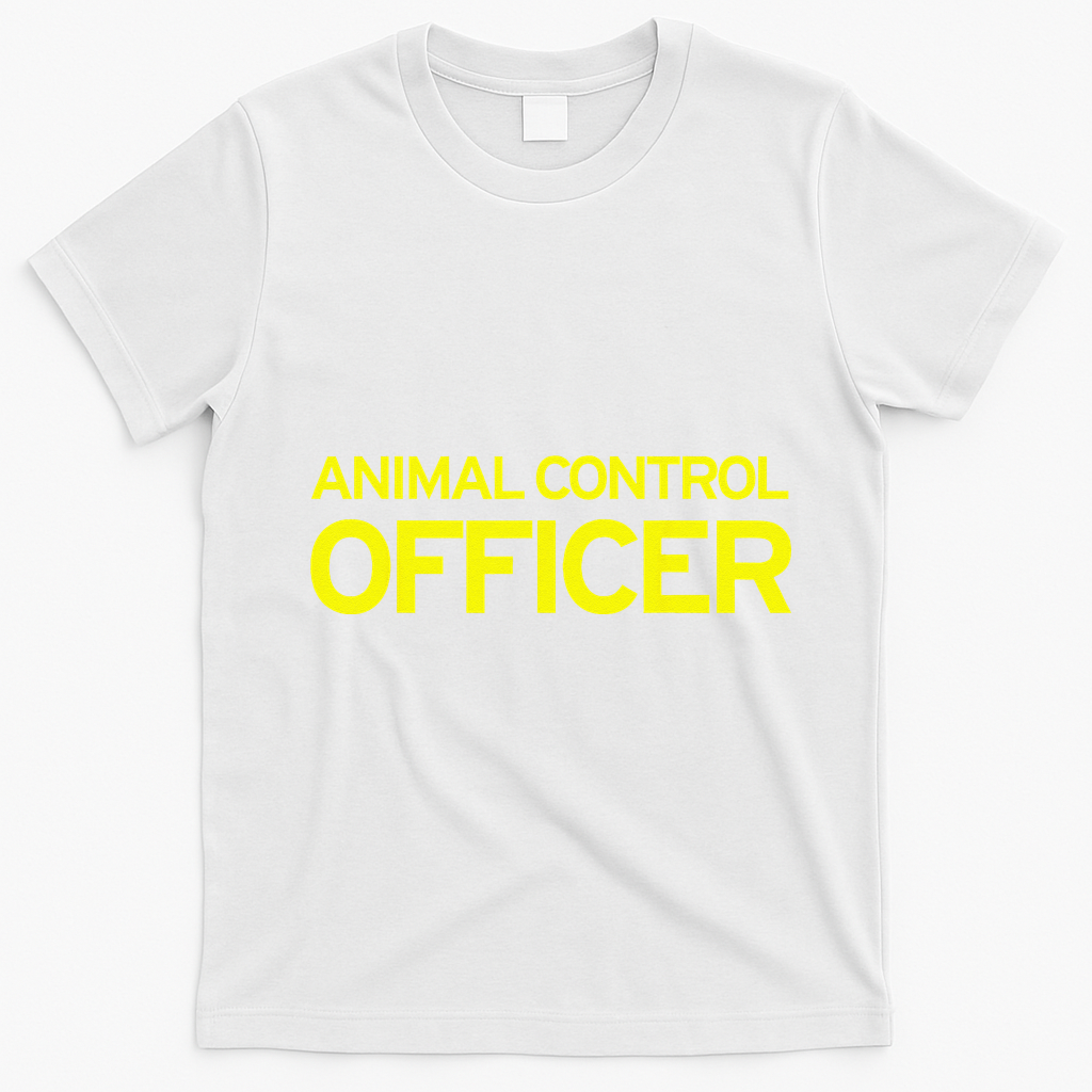 Animal Control Officer Halloween Costume T-Shirt - White