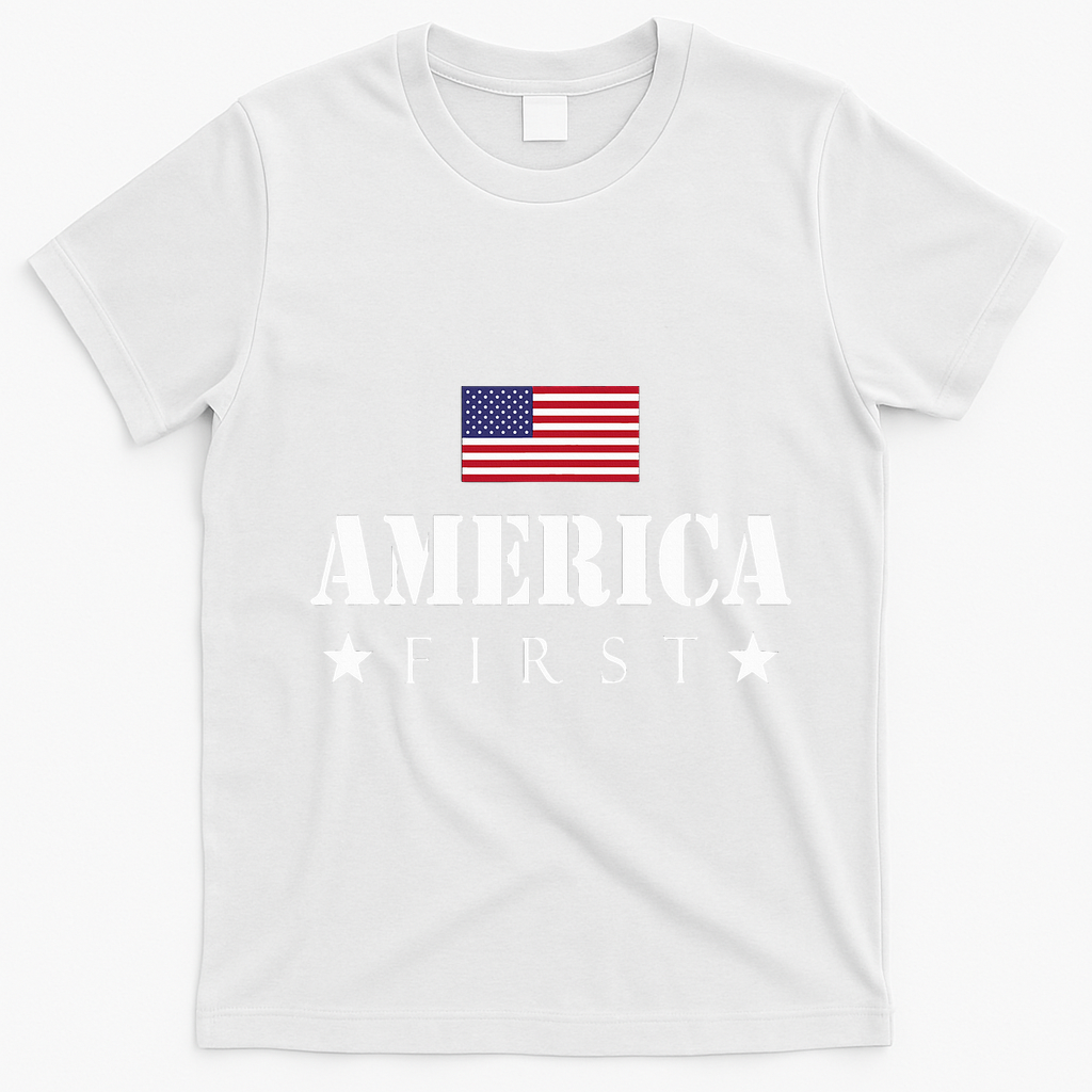 America First Americafirst T-Shirt - White