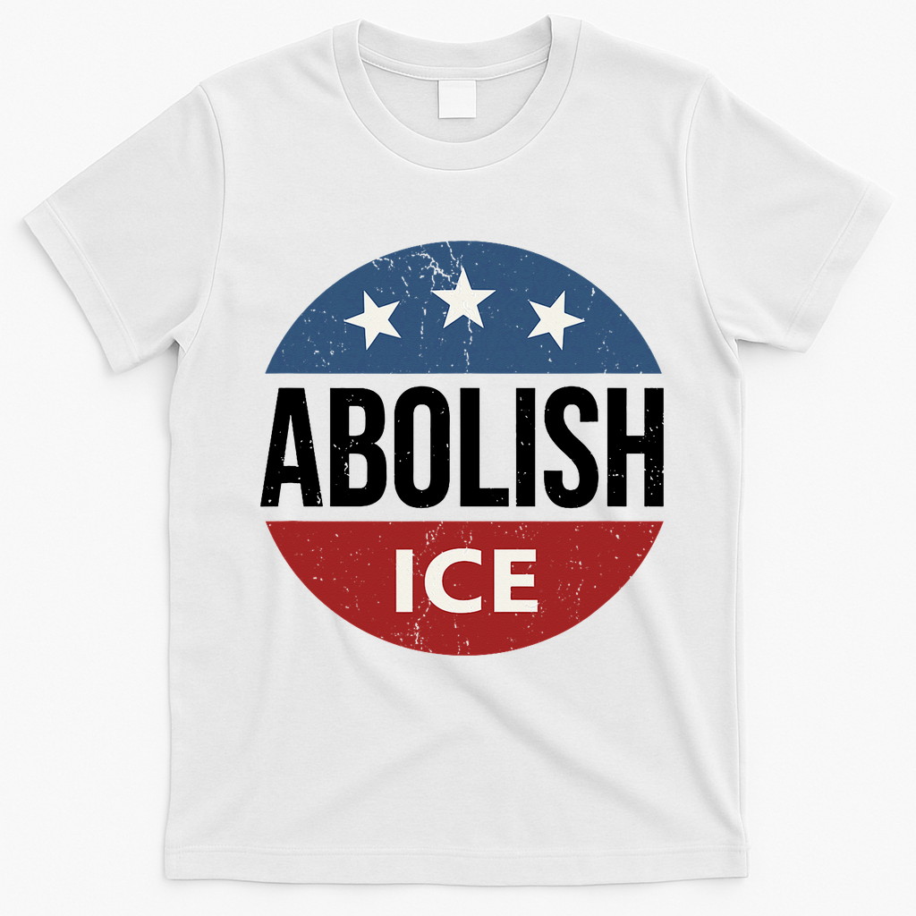 Abolish Ice Anti Trump T-Shirt - White
