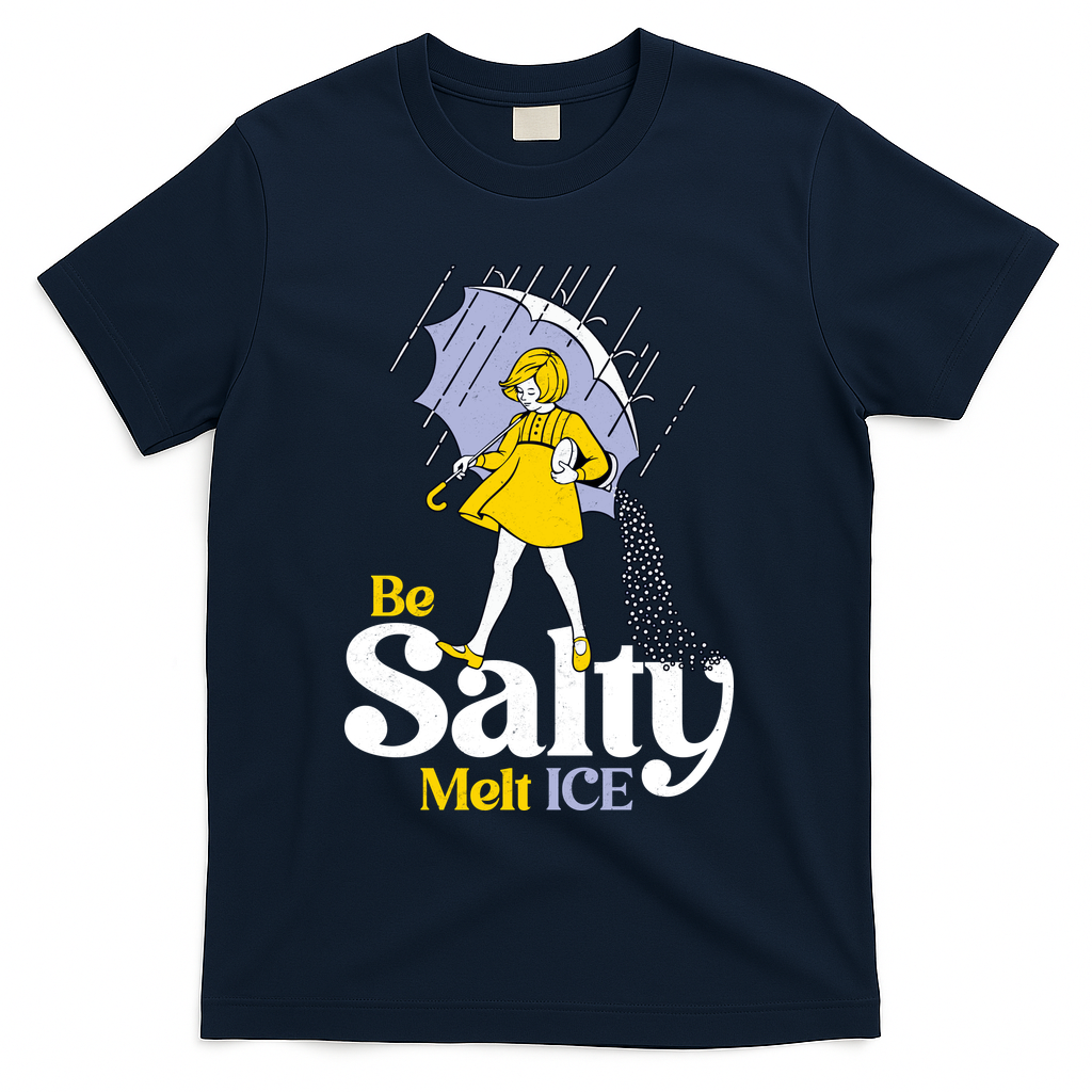 Anti ICE Be Salty Melt ICE T-Shirt - Navy