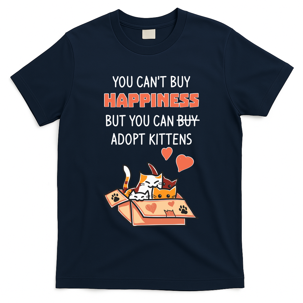 Adopt Kittens Buy Happiness T-Shirt