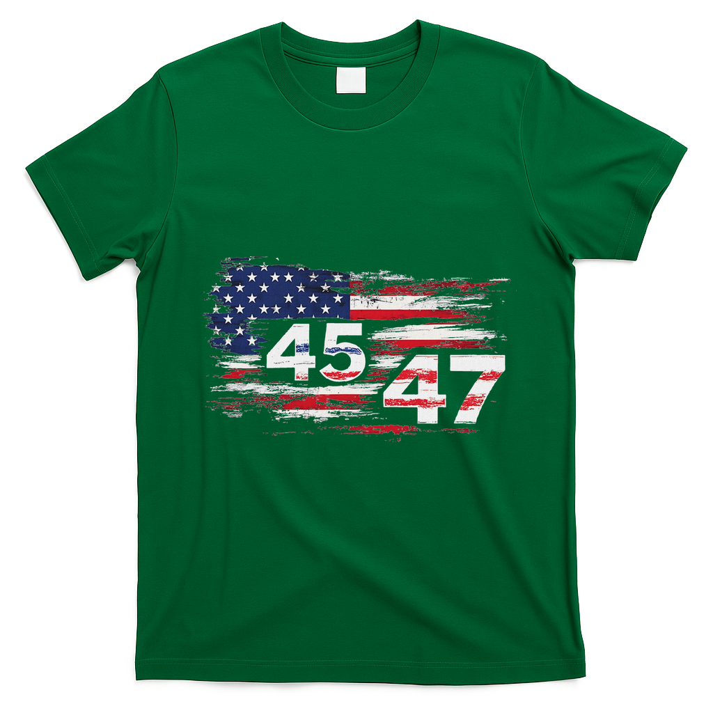 American Made Trump 45 47 T-Shirt - Irish Green