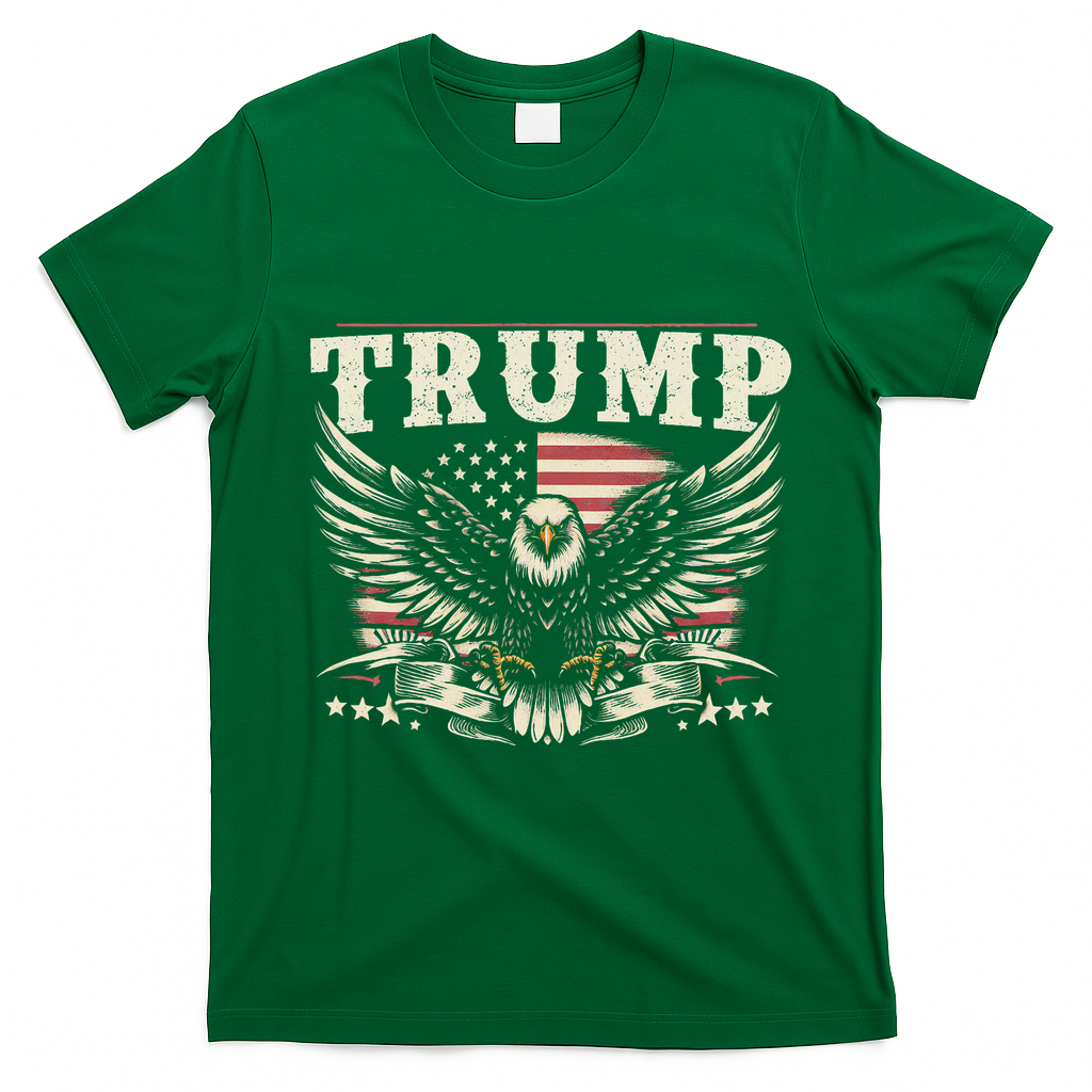 American Made Trump Merchandise T-Shirt - Irish Green