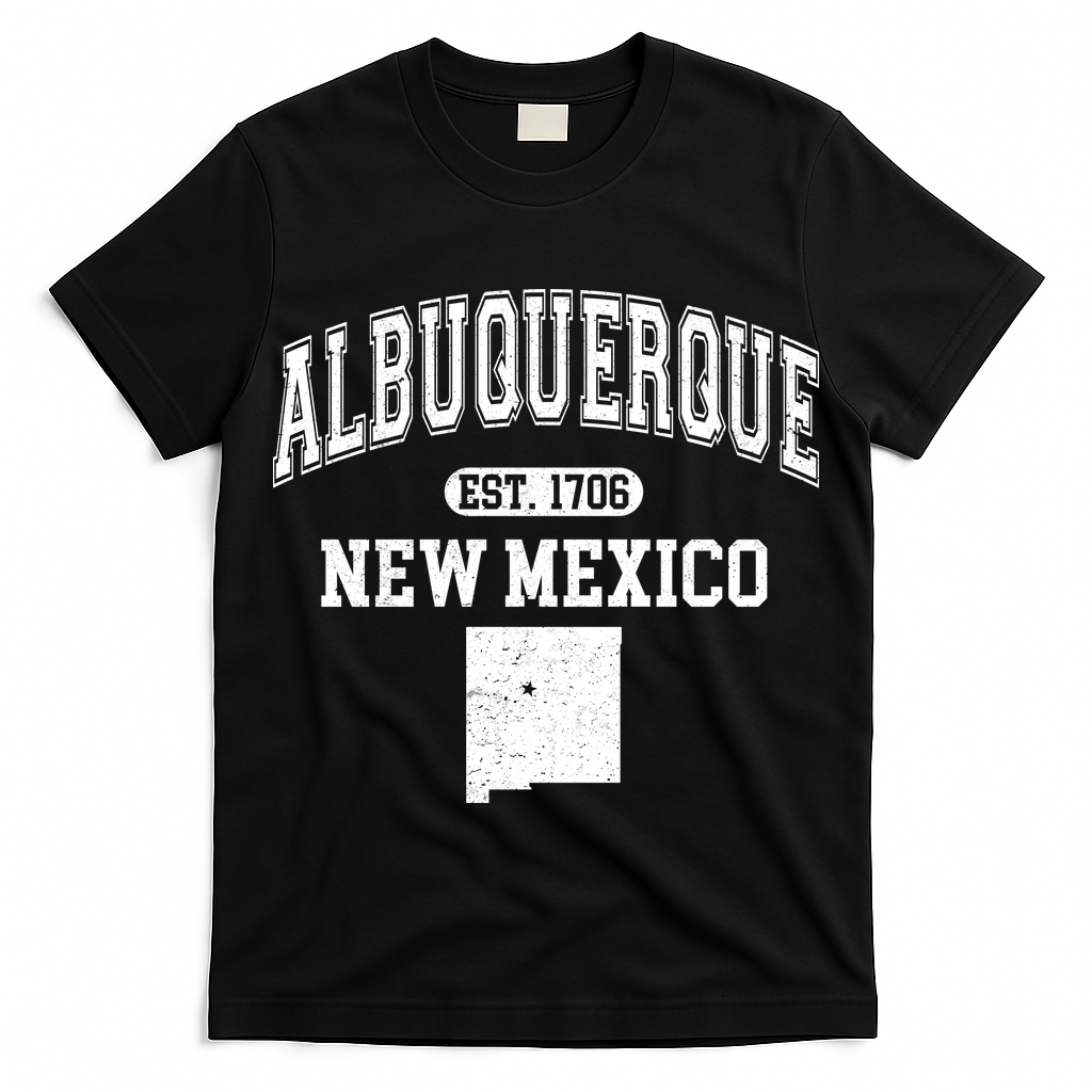 Albuquerque New Mexico Est. 1706 Varsity T-Shirt