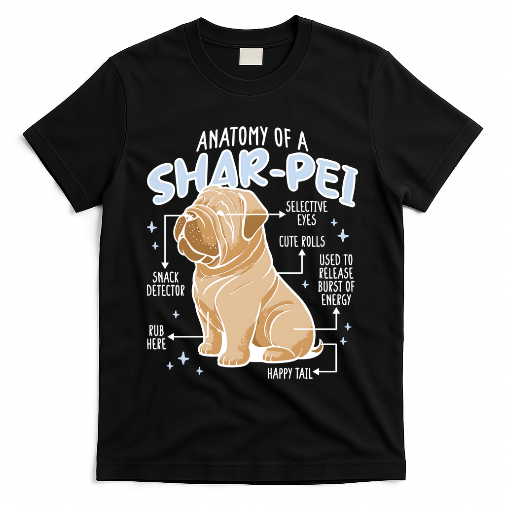 Anatomy Of A Sharpei Dog T-Shirt