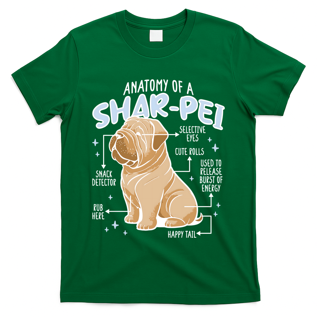 Anatomy Of A Sharpei Dog T-Shirt