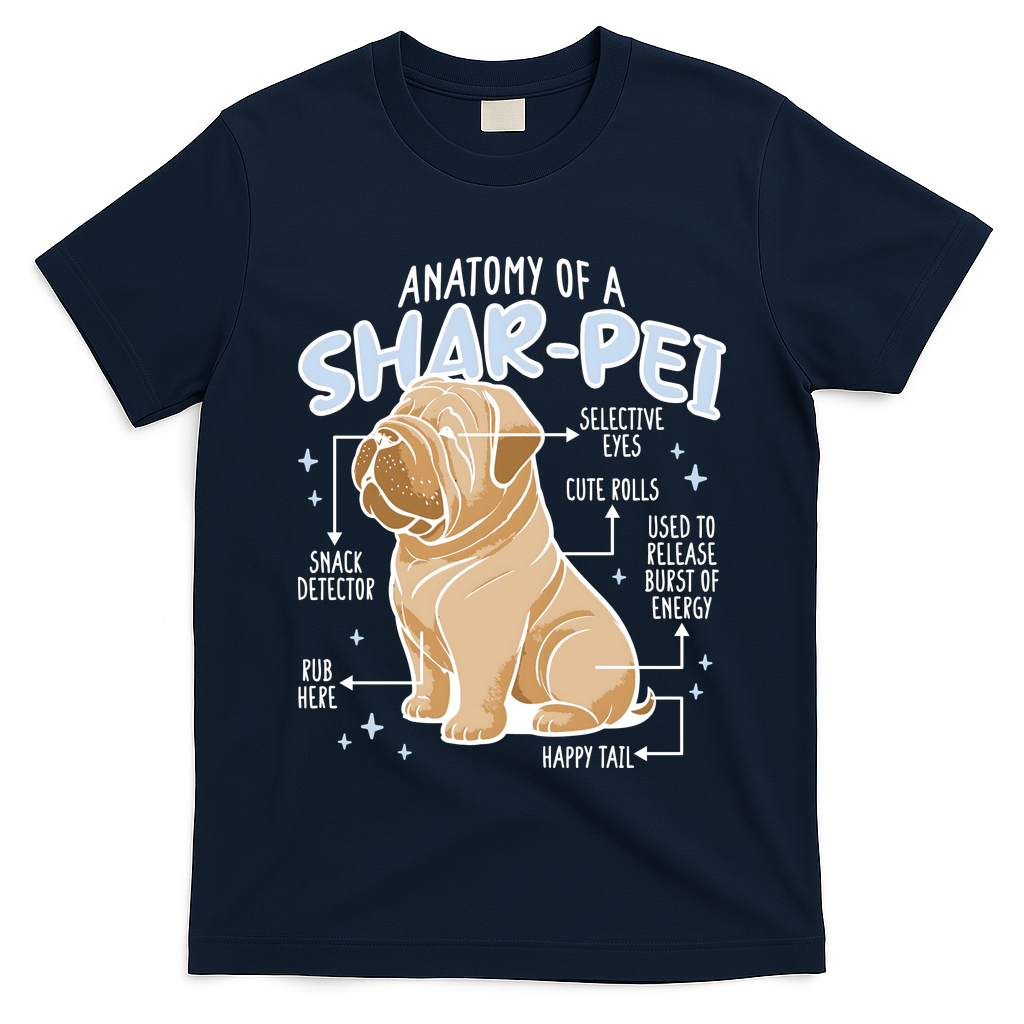 Anatomy Of A Sharpei Dog T-Shirt