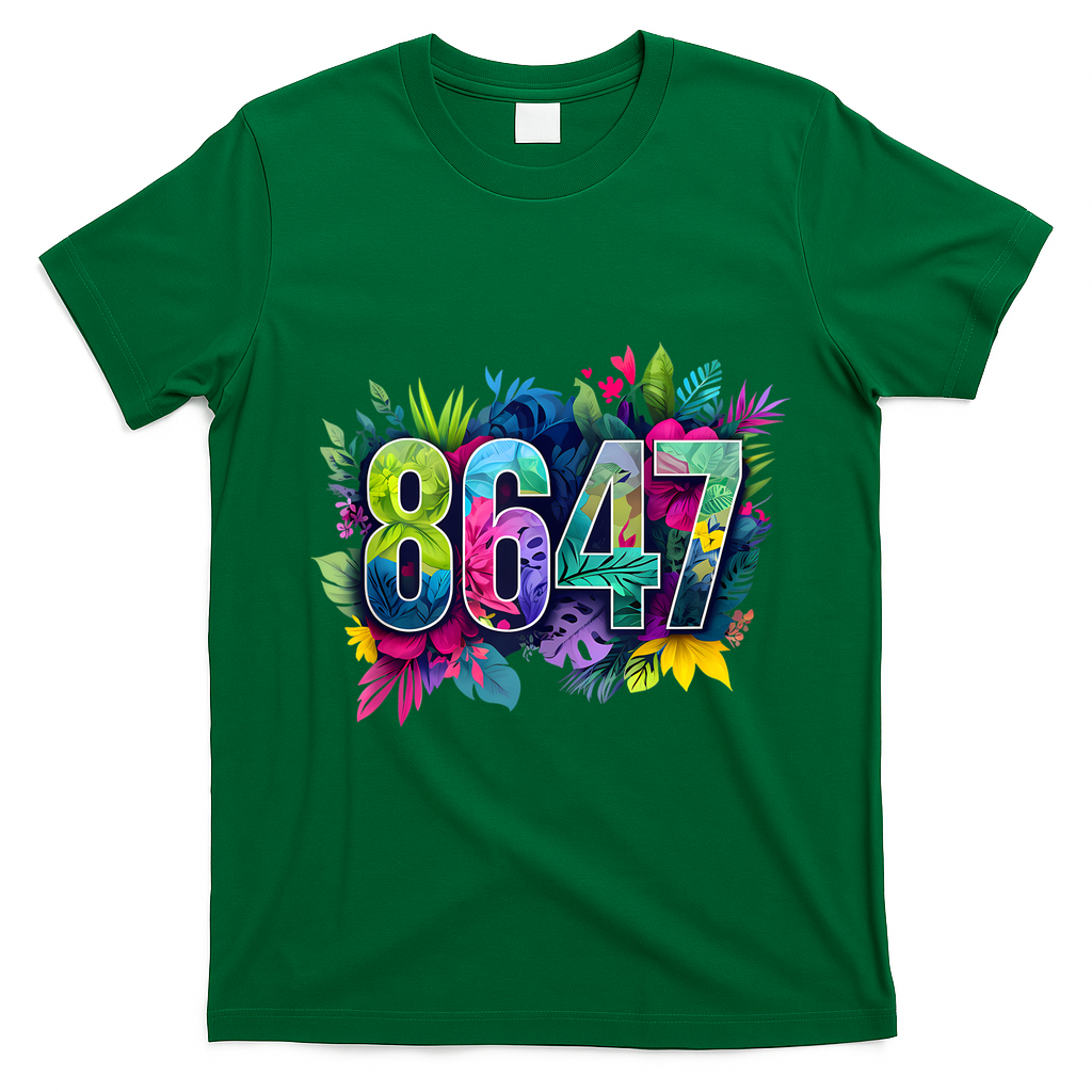Anti Trump 8647 Floral Resist 86 47 Impeach Trump Impeach 47 Tank Top T-Shirt - Irish Green