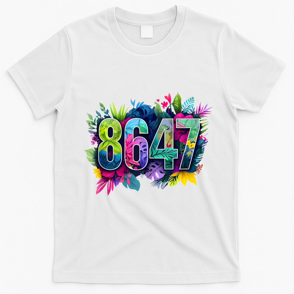 Anti Trump 8647 Floral Resist 86 47 Impeach Trump Impeach 47 Tank Top T-Shirt - White