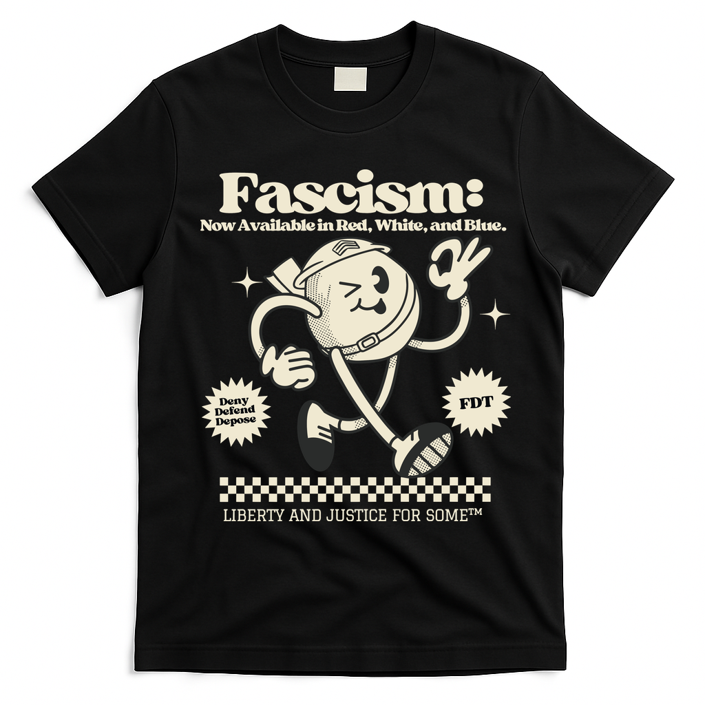 Anti Trump Anti Fascism T-Shirt - Black