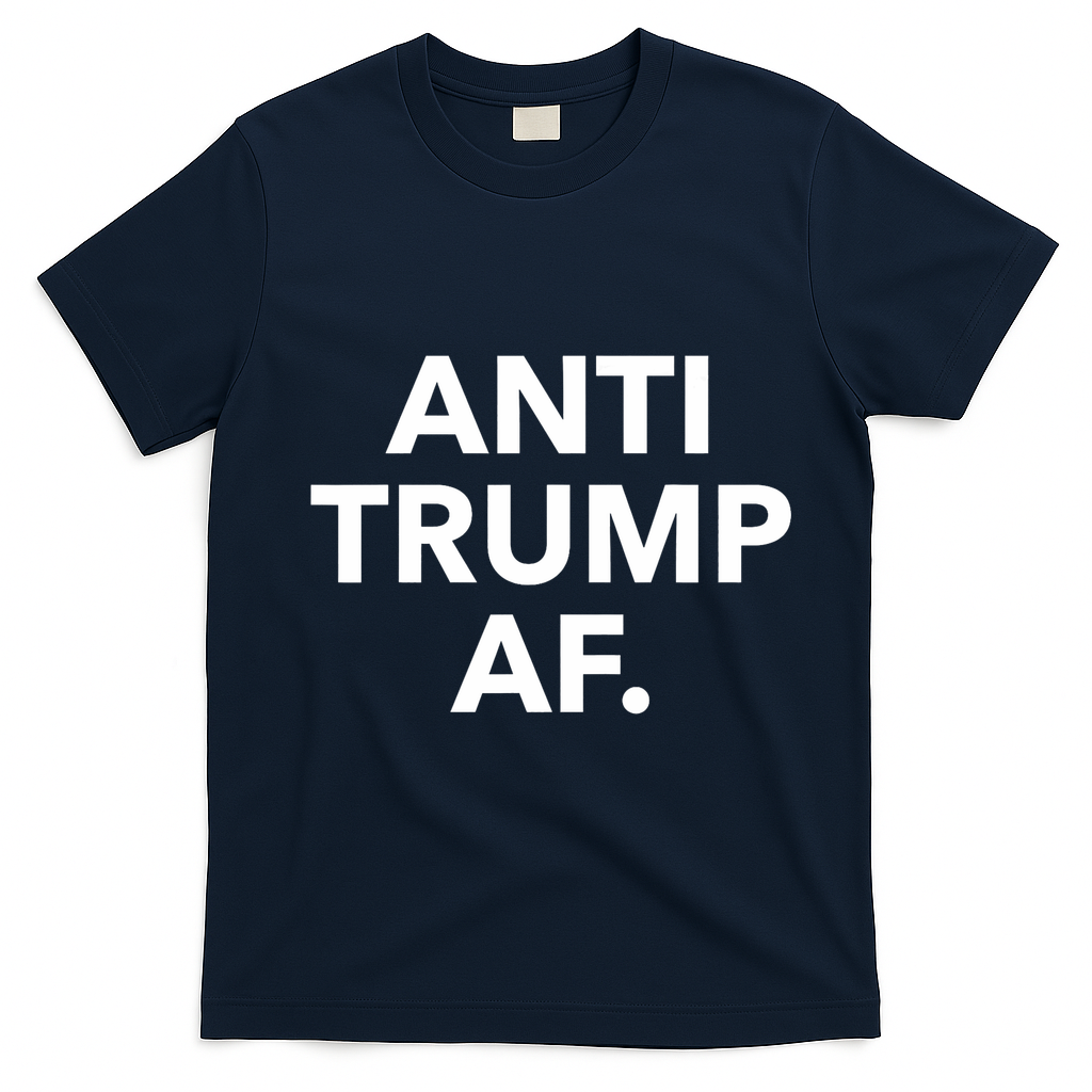 Anti Trump Af T-Shirt - Navy Blue