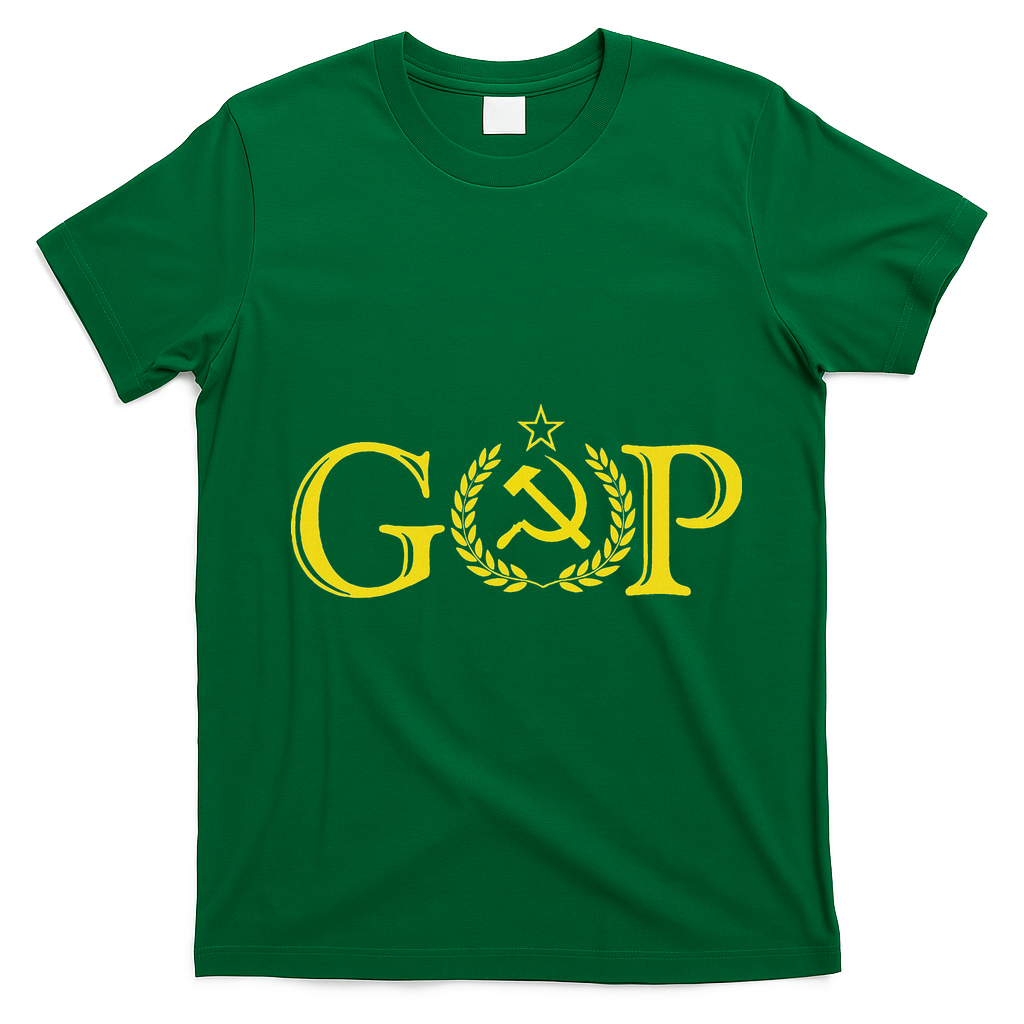 Anti Trump Gop Russian Republican Political T-Shirt - Irish Green