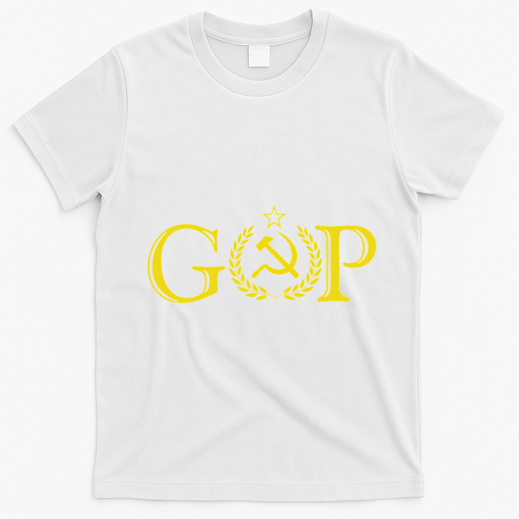 Anti Trump Gop Russian Republican Political T-Shirt - White