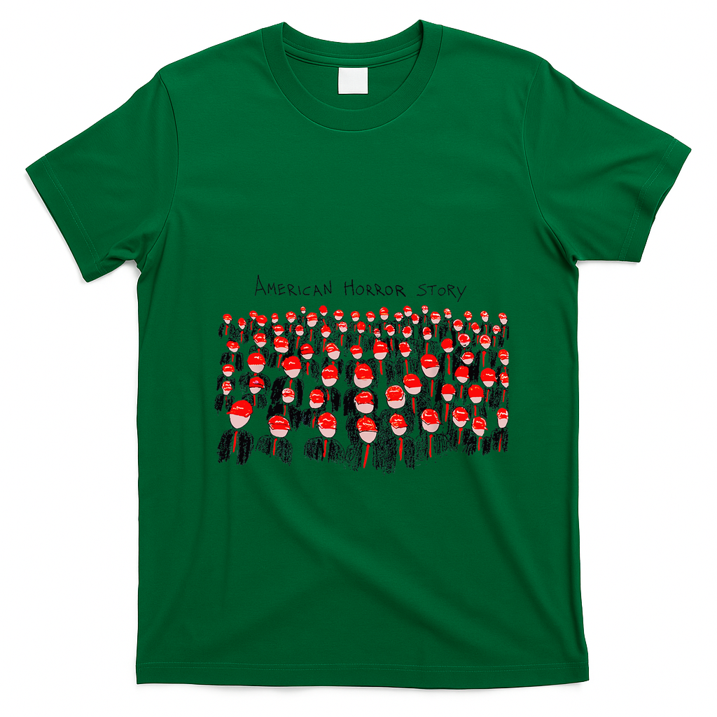 Anti Trump Horror American Story T-Shirt - Irish Green