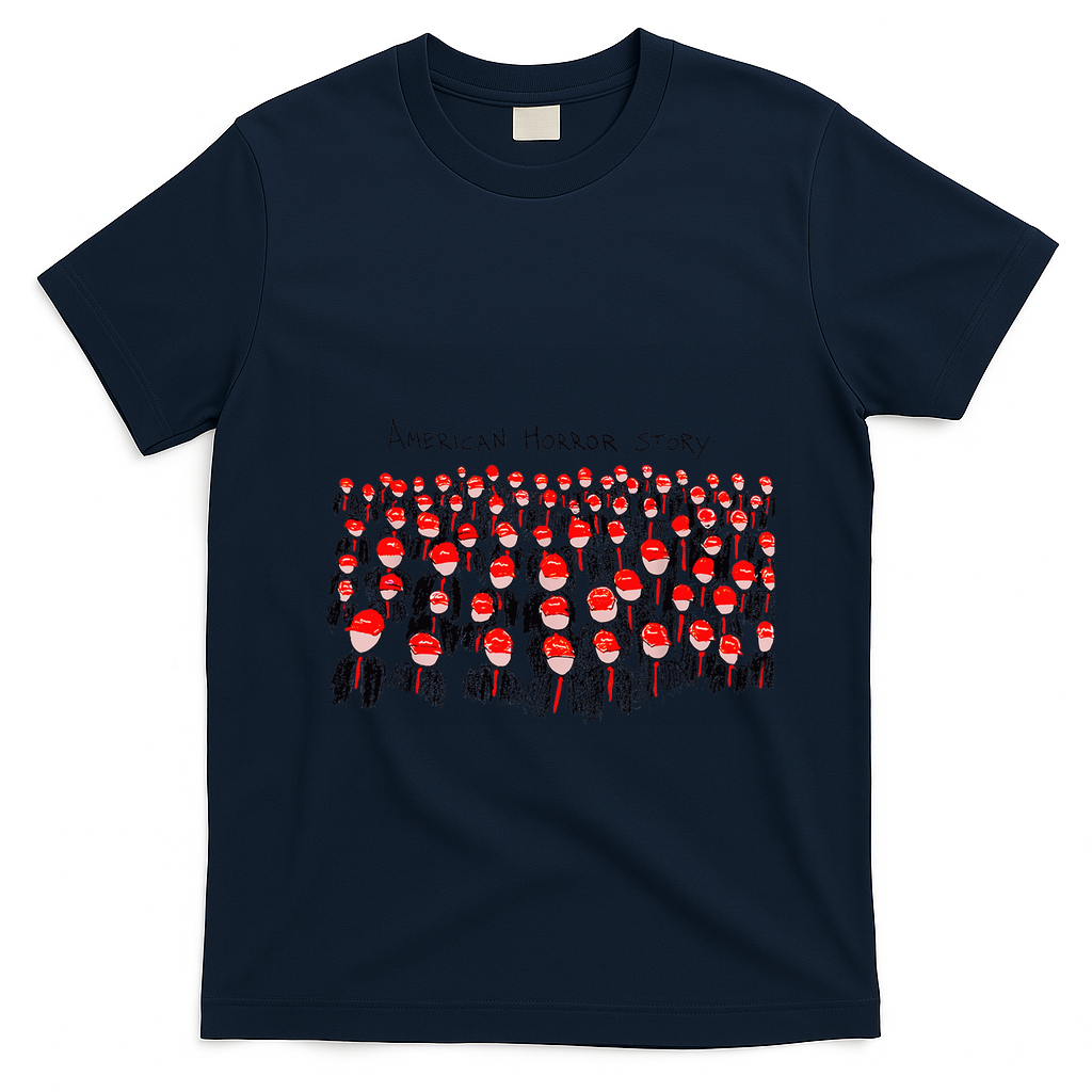 Anti Trump Horror American Story T-Shirt - Navy Blue