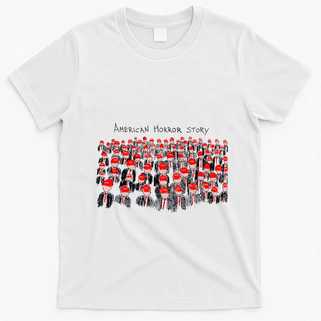 Anti Trump Horror American Story T-Shirt - White