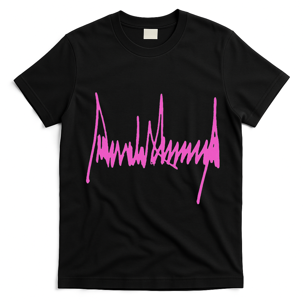 Autograph Trump Signature USA 47Th President Pro Trump T-Shirt - Black