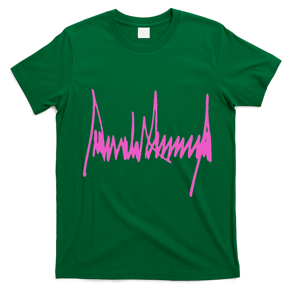 Autograph Trump Signature USA 47Th President Pro Trump T-Shirt - Irish Green