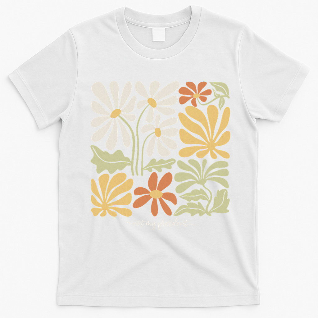 Anti Trump Subtle Not My President Flowers T-Shirt - White