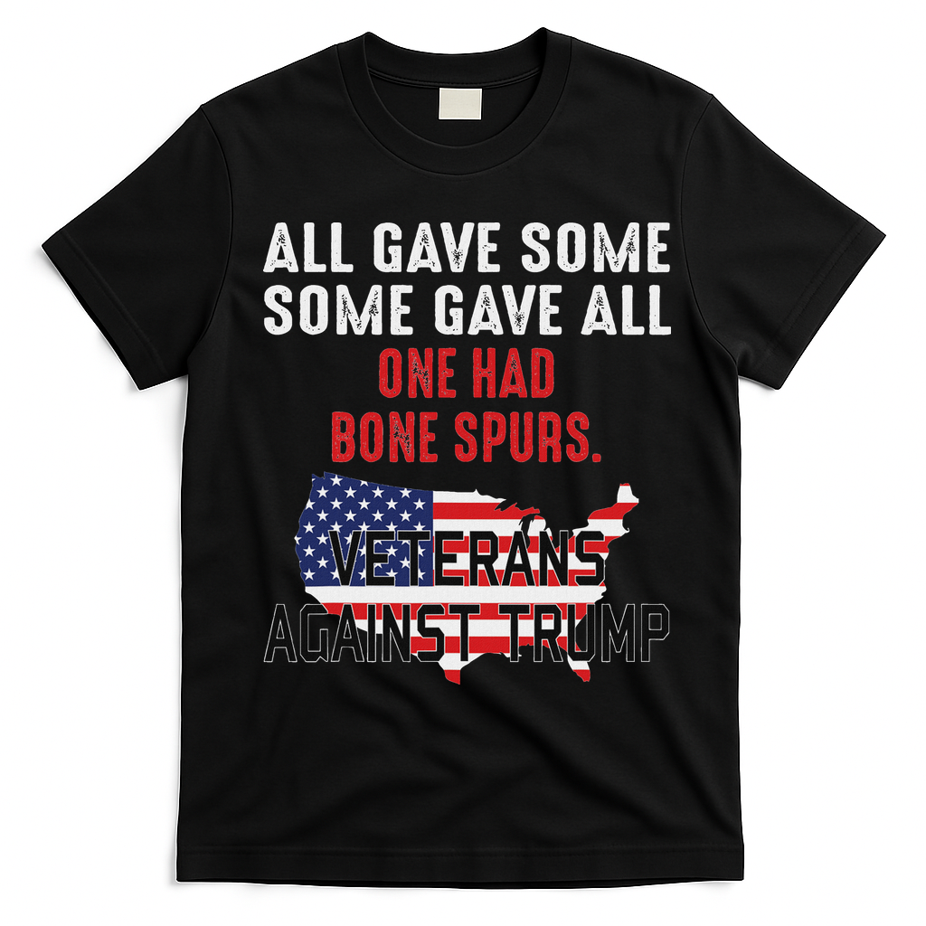 Anti Trump Veterans Against Trump Trump Sucks T-Shirt - Black