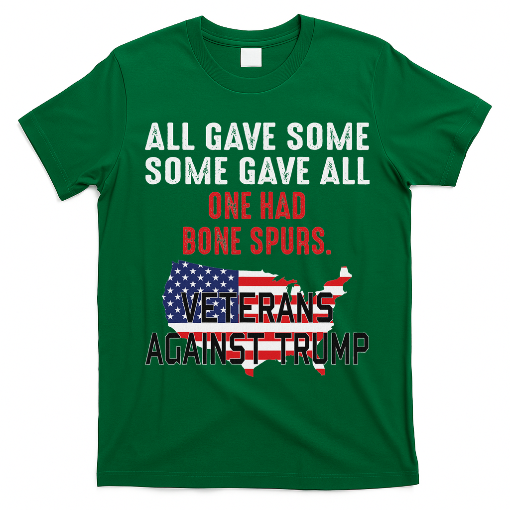 Anti Trump Veterans Against Trump Trump Sucks T-Shirt - Irish Green