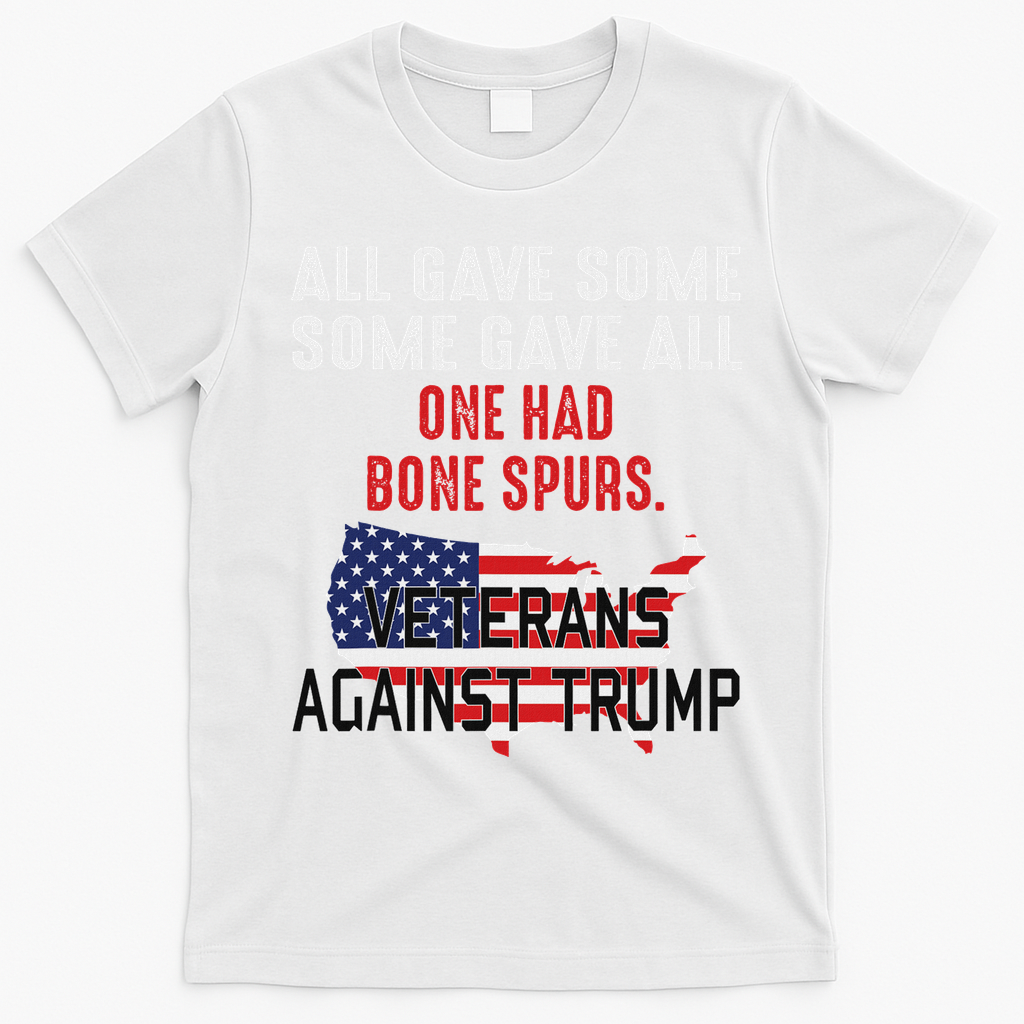 Anti Trump Veterans Against Trump Trump Sucks T-Shirt - White