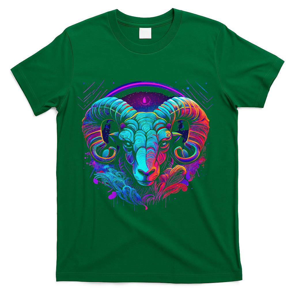 Aries Zodiac Sign Aries Astrology Cool Horoscope T-Shirt - Green