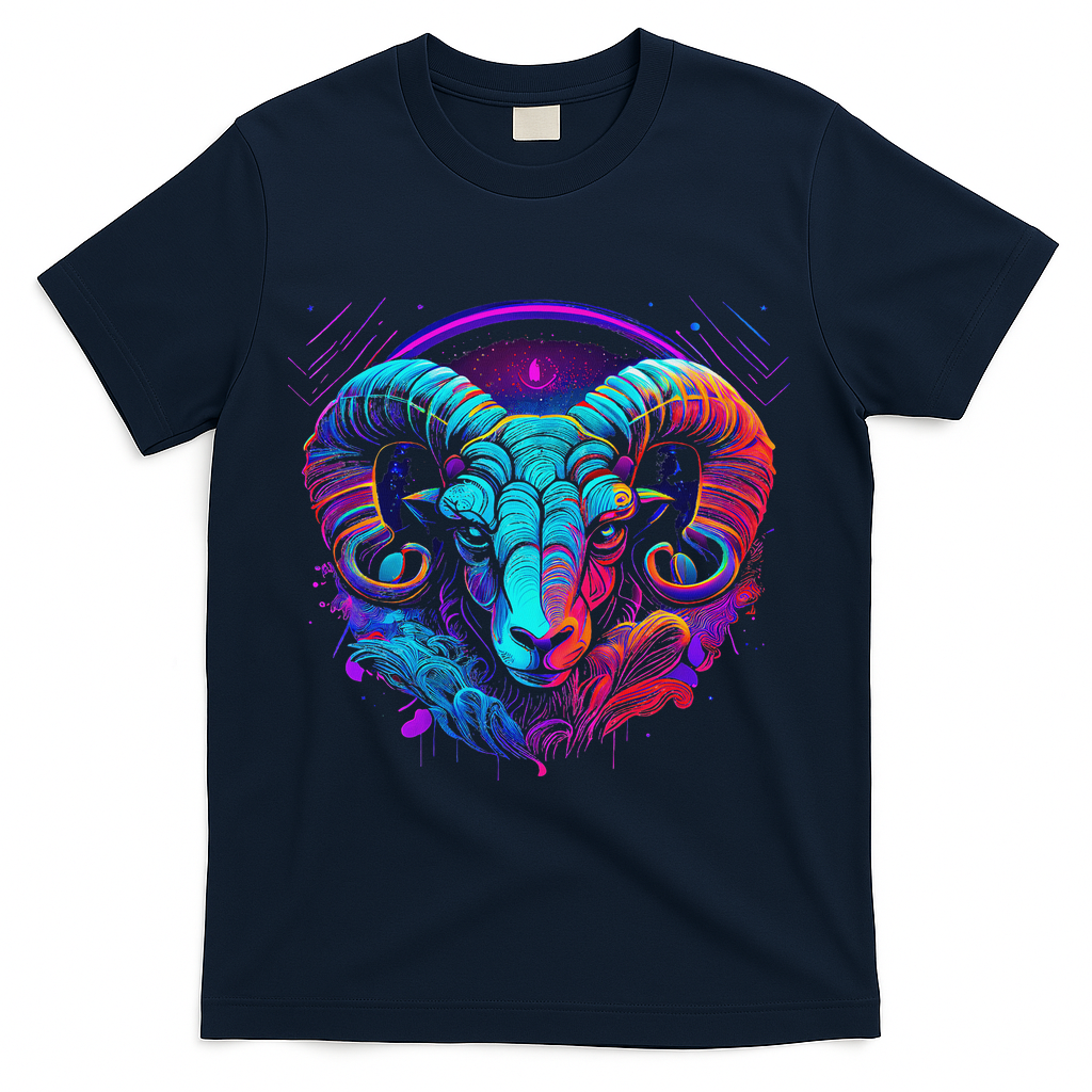 Aries Zodiac Sign Aries Astrology Cool Horoscope T-Shirt - Navy