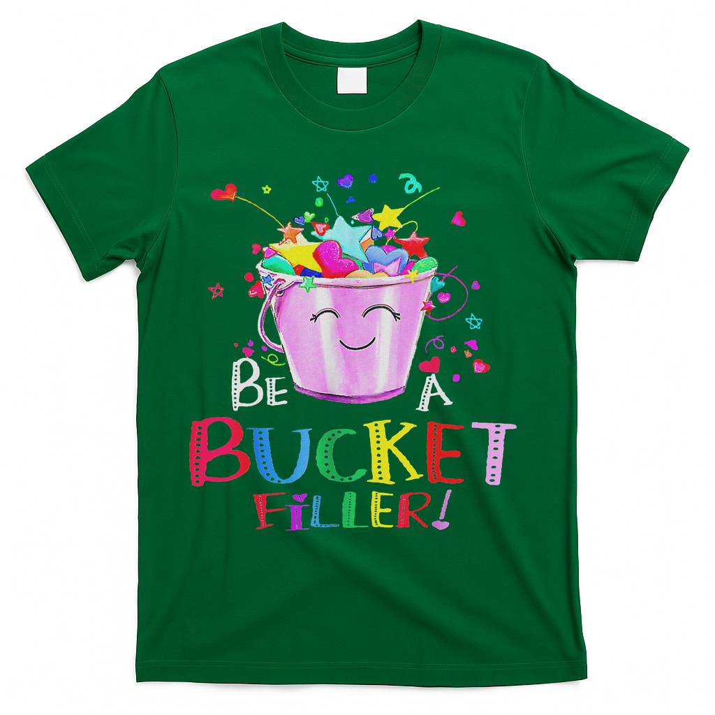 Be A Bucket Filler Funny School Back To School T-Shirt - Green