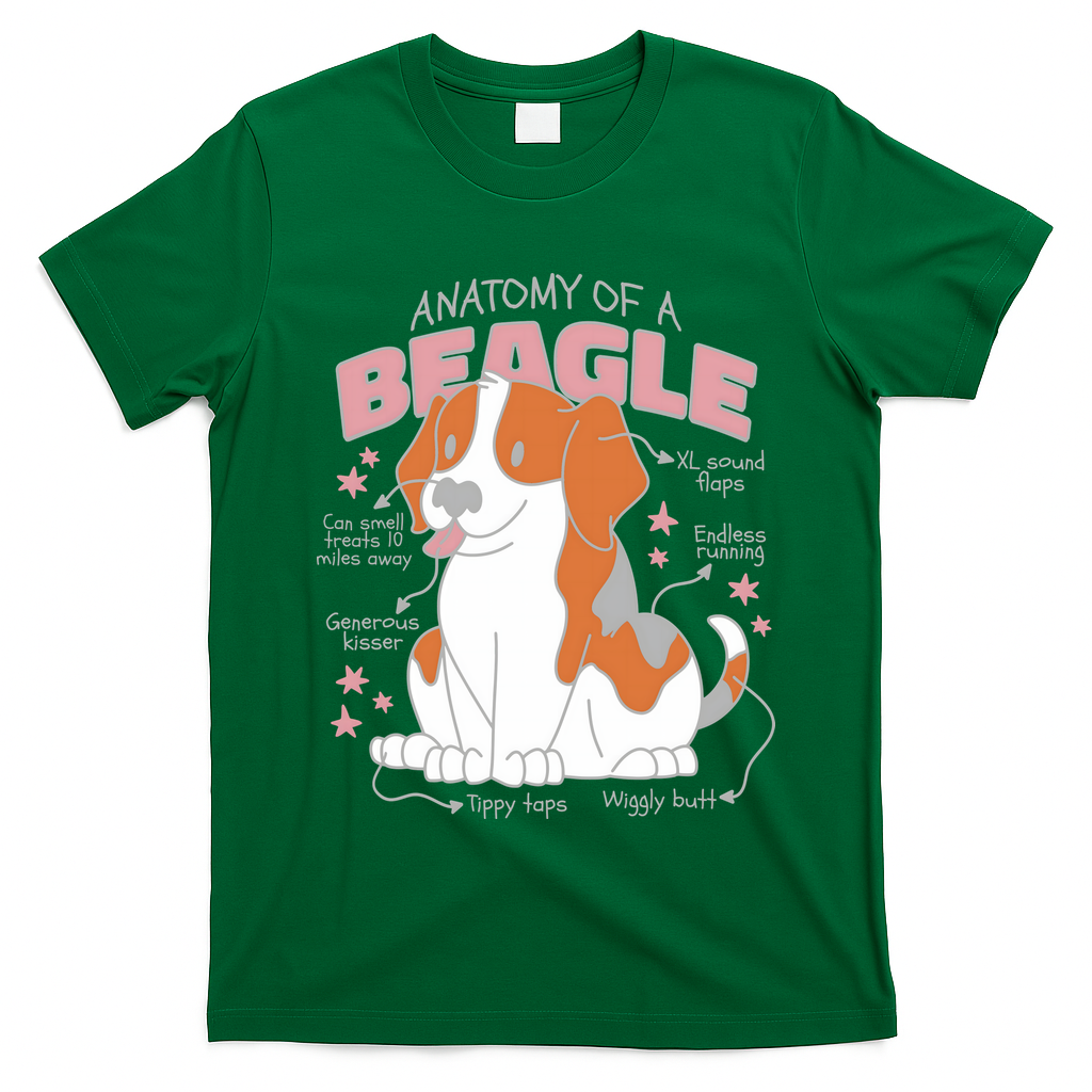 Beagle Anatomy Dog T-Shirt