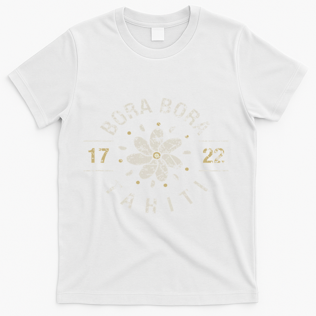 Bora Bora Tahiti Cool Vacation Location Souvenir Gift T-Shirt - White