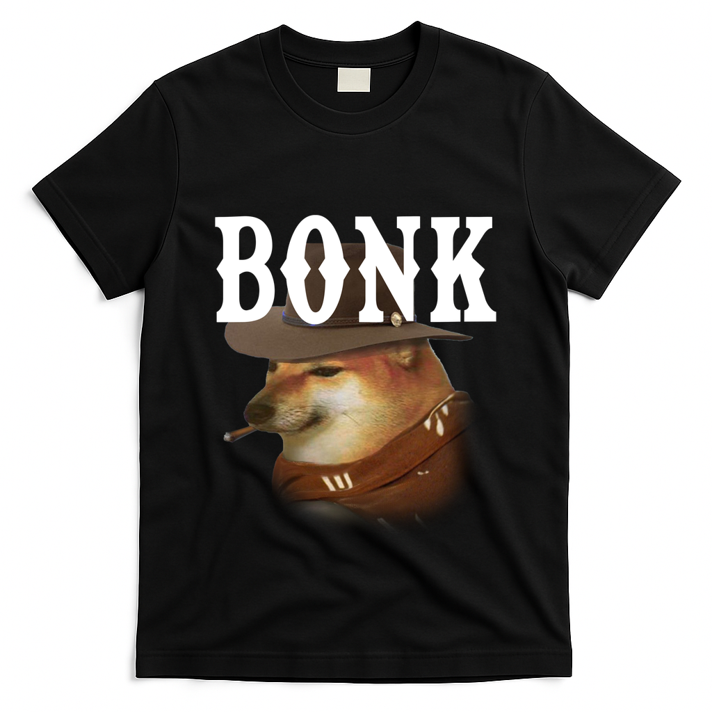 Bonk Cowboy Dog T-Shirt