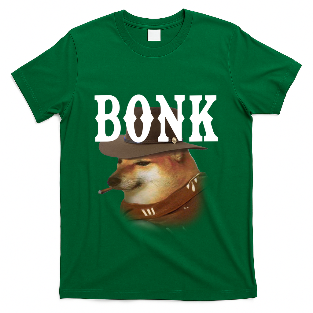 Bonk Cowboy Dog T-Shirt