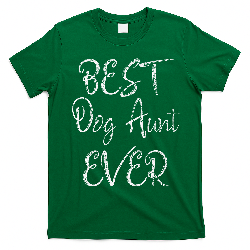 Best Dog Aunt Ever Mothers Day Funny Dog Lover T-Shirt - Irish Green