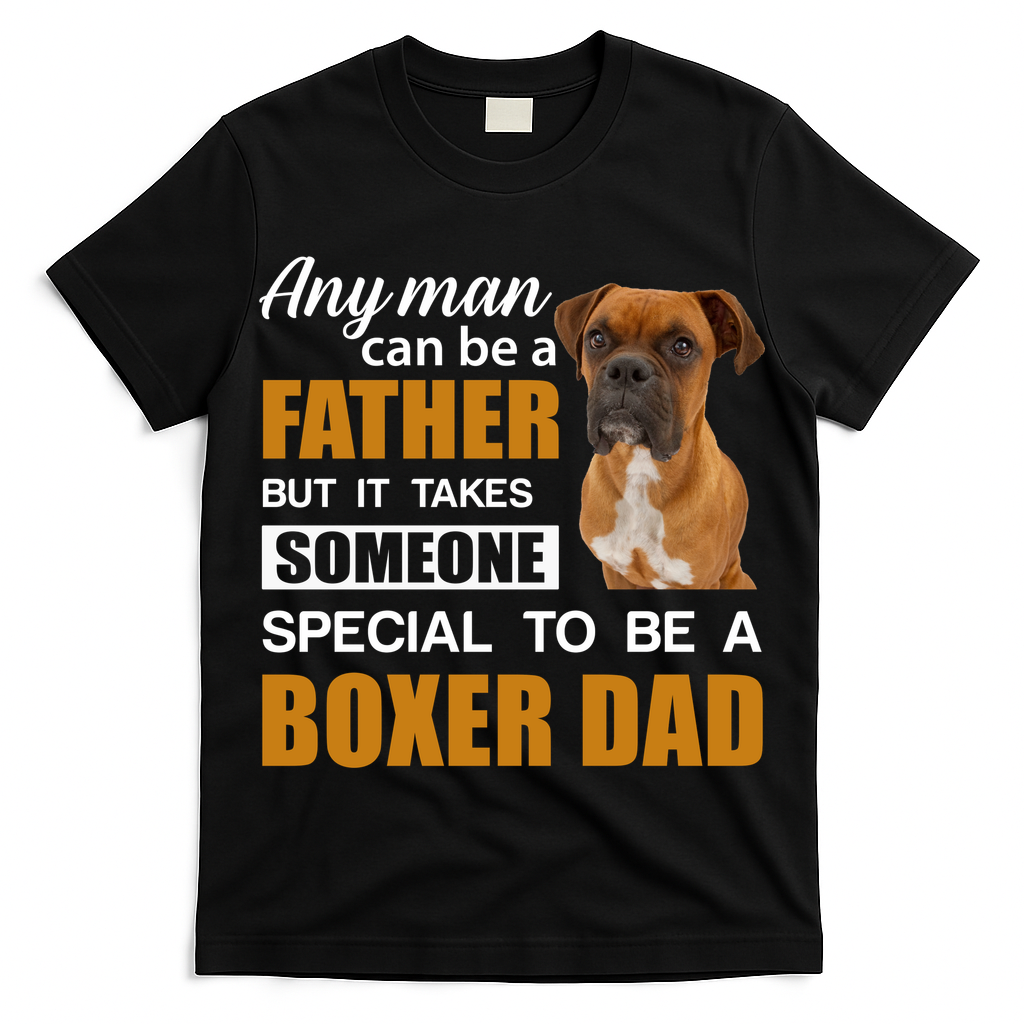 Boxer Dad Dog Lovers Fathers Day T-Shirt