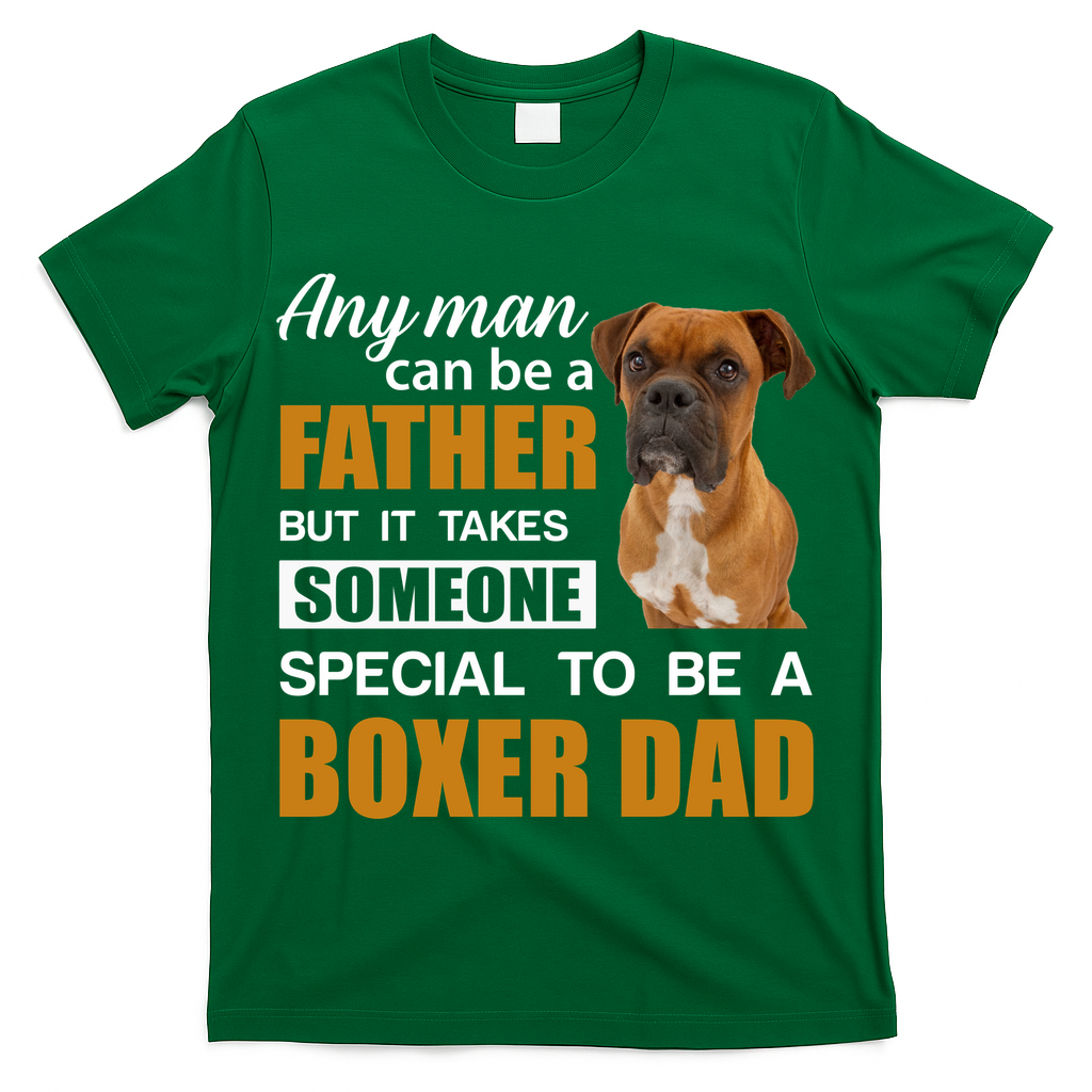 Boxer Dad Dog Lovers Fathers Day T-Shirt