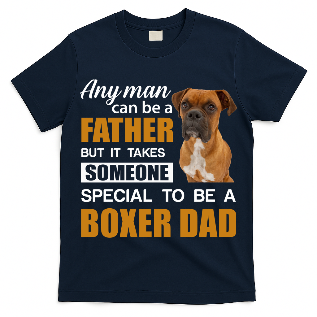 Boxer Dad Dog Lovers Fathers Day T-Shirt