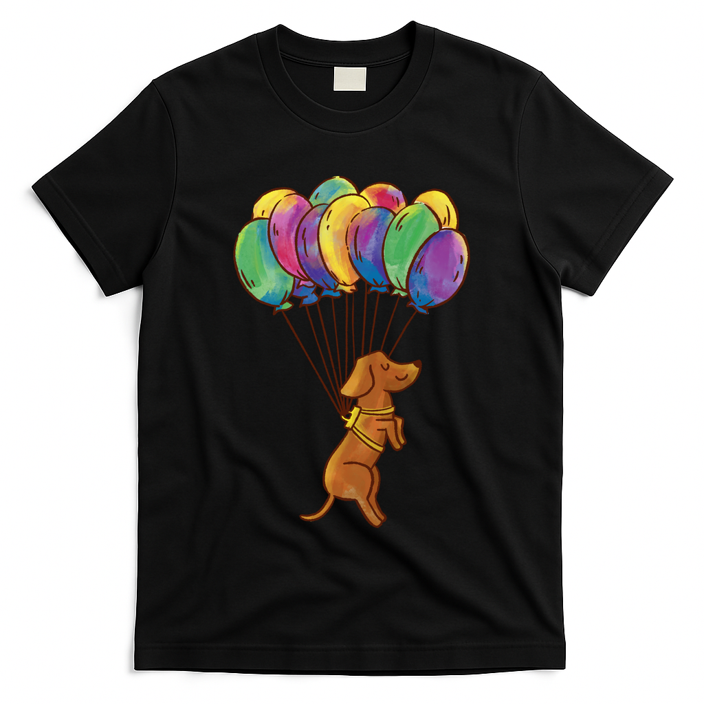 Balloon Dog Flying T-Shirt