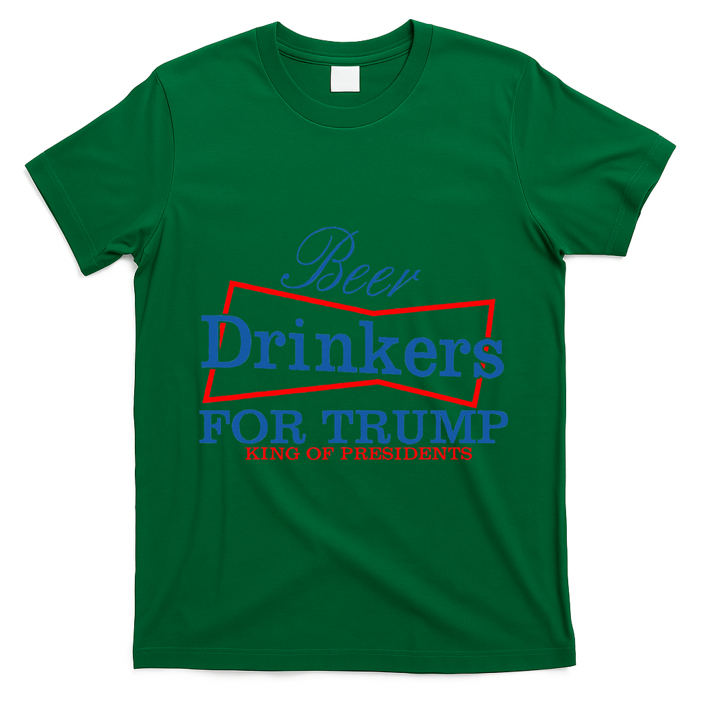 Beer Drinkers For Trump King Of Presidents T-Shirt - Irish Green