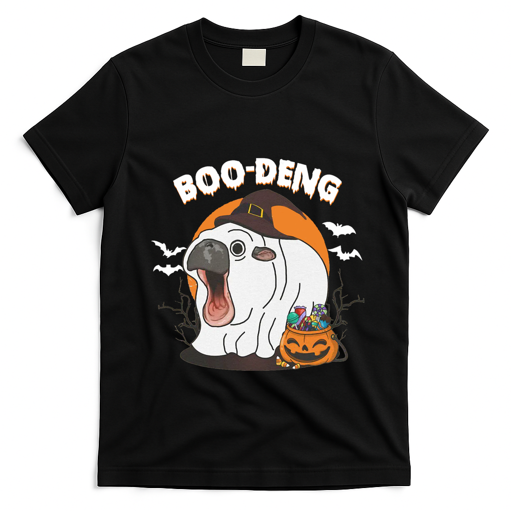 Boo Deng Funny Moo Deng Hallowee T-Shirt - Black