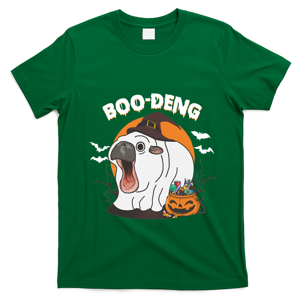 Boo Deng Funny Moo Deng Hallowee T-Shirt - Irish Green