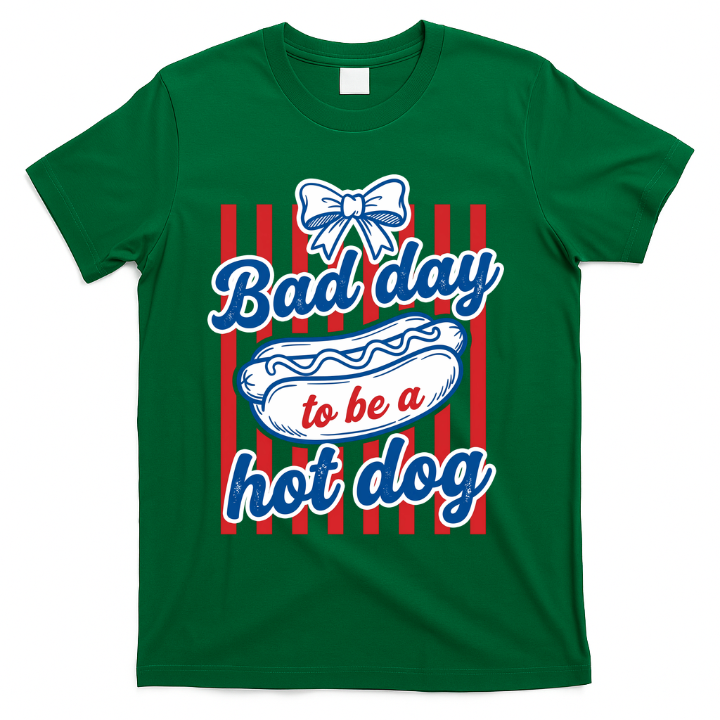 Bad Day Hot Dog T-Shirt - Green