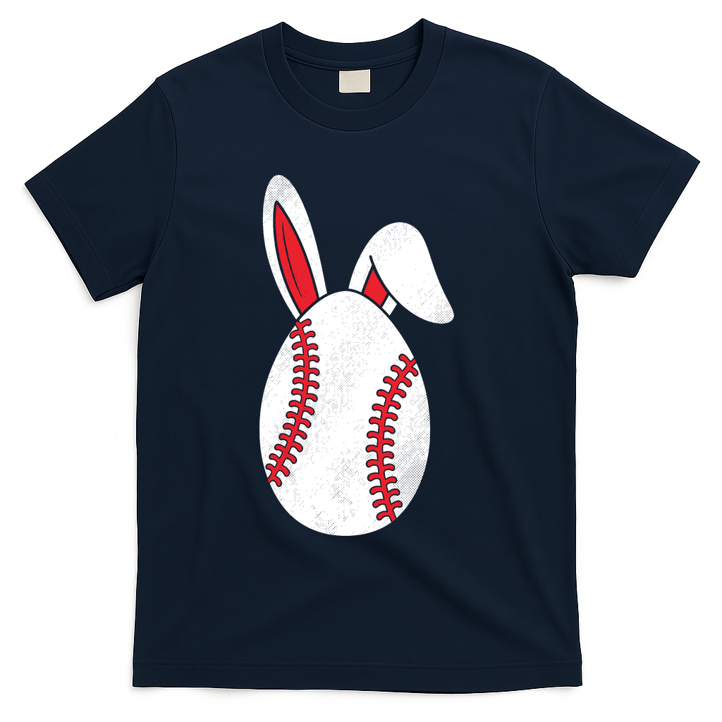Baseball Easter Egg T-Shirt - Navy