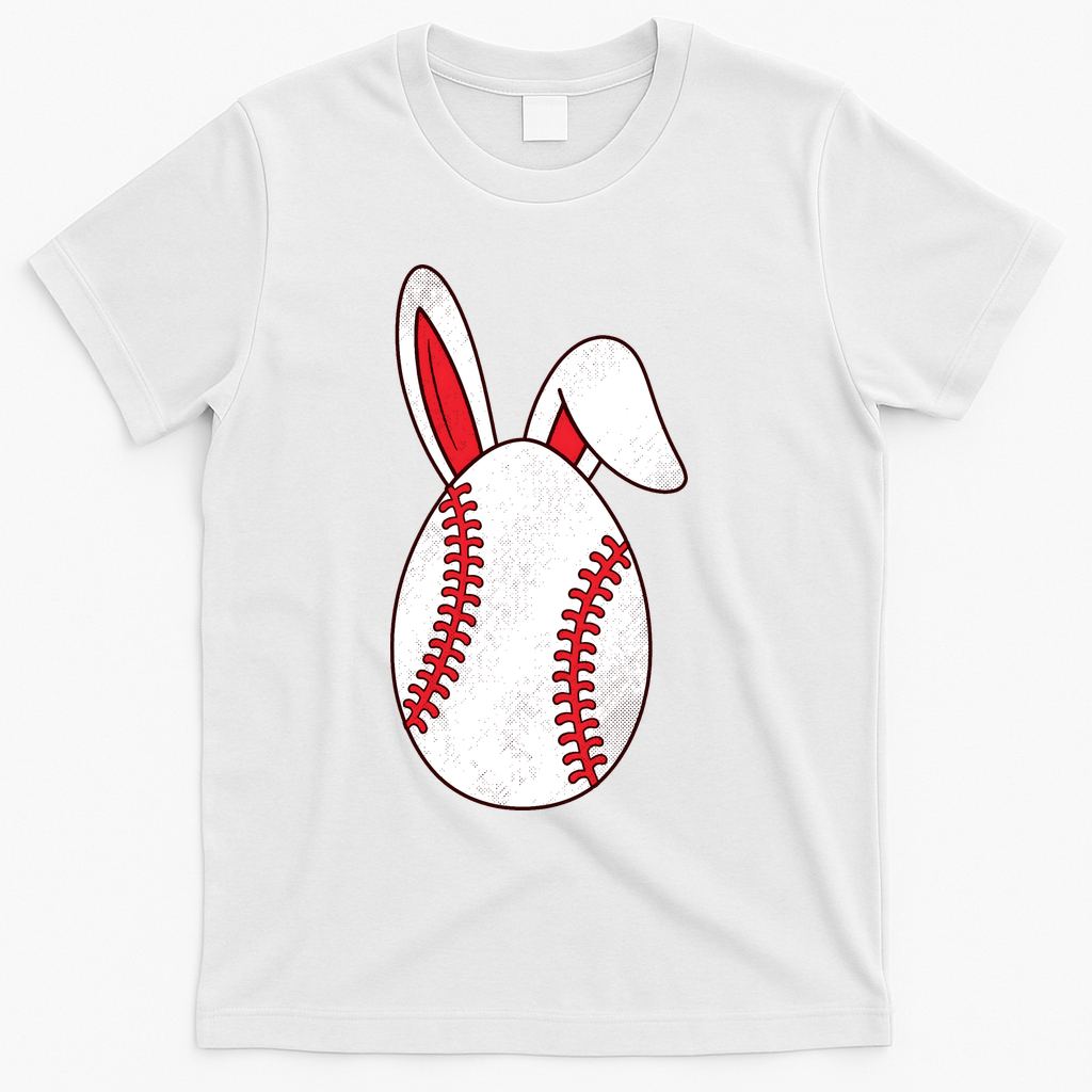 Baseball Easter Egg T-Shirt - White