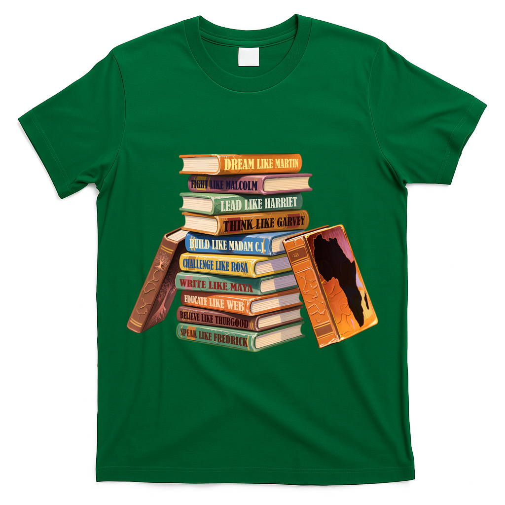 Black History Month Black Leaders Books T-Shirt