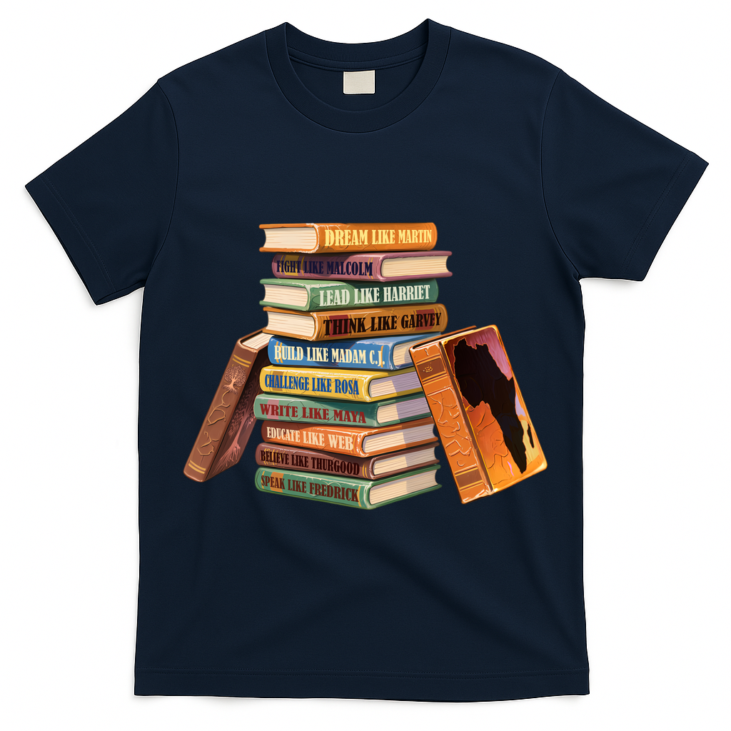 Black History Month Black Leaders Books T-Shirt
