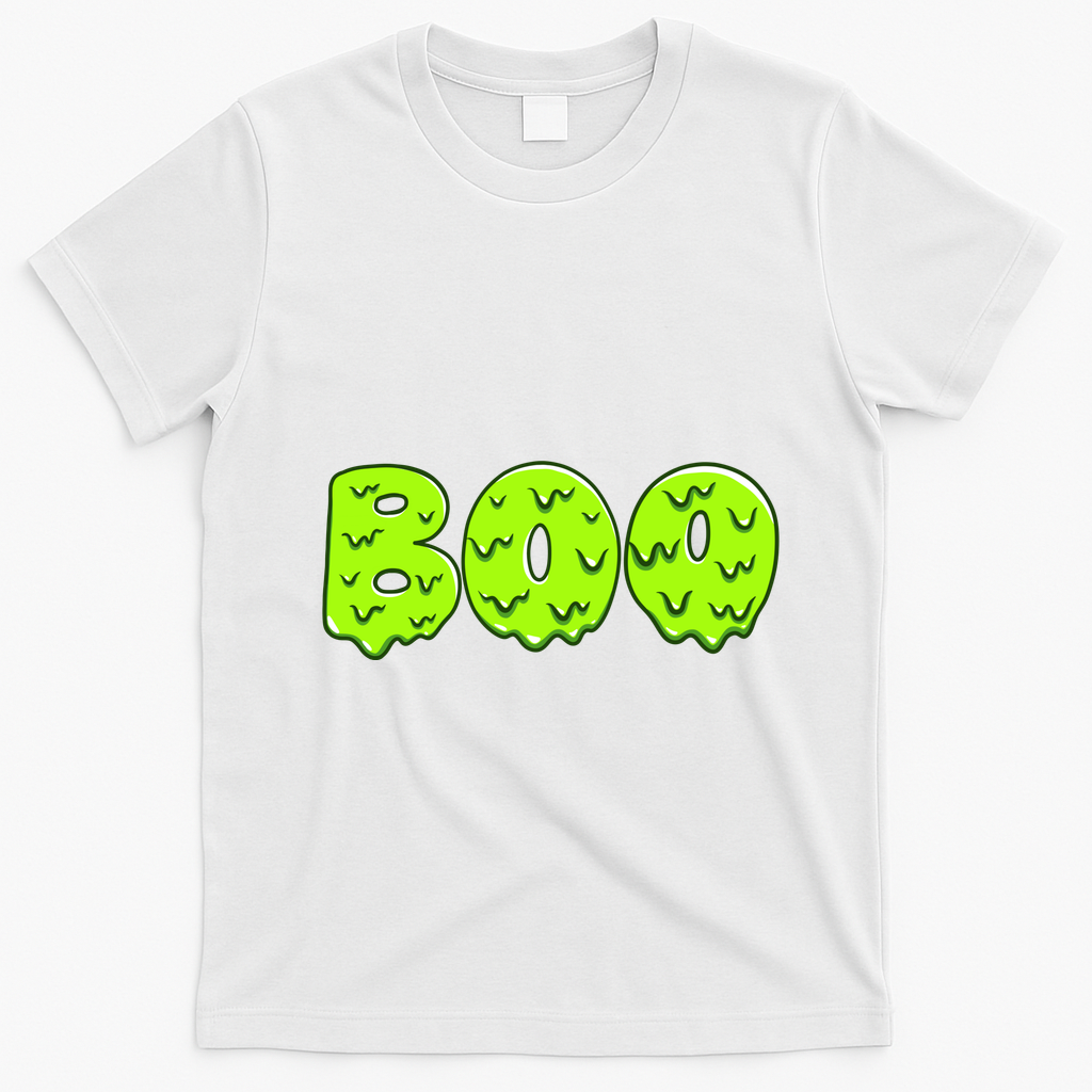 Boo Halloween Slime T-Shirt - White